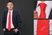 Галстук Босс самовяз из адверты мужской, с полной запечаткой Галстук Босс самовяз из адверты мужской, с полной запечаткой