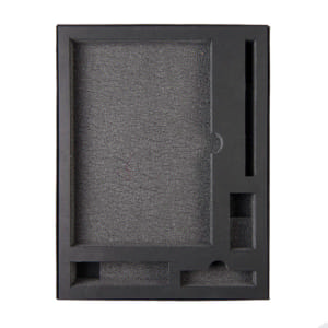 Коробка "Tower", сливбокс, размер 20*29*4.5 см, картон черный,300 гр. ложемент изолон Коробка "Tower", сливбокс, размер 20*29*4.5 см, картон черный,300 гр. ложемент изолон