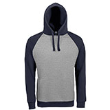 Толстовка "Seattle", серый/синий_XS, 80% х/б, 20% п/э, 280м/г2