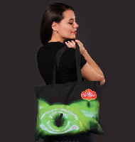 Сумка Шайни из сатена 35х45 см, с полной запечаткой