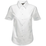 Рубашка "Lady-Fit Short Sleeve Oxford Shirt", белый_XS, 70% х/б, 30% п/э, 130 г/м2 Рубашка "Lady-Fit Short Sleeve Oxford Shirt", белый_XS, 70% х/б, 30% п/э, 130 г/м2