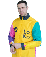 Ветровка Дилан Лайт без капюшона унисекс, с полной запечаткой