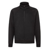 Толстовка "Sweat Jacket", черный_L, 70% х/б, 30% п/э, 280 г/м2