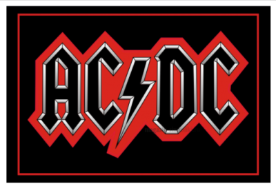 Флаг группы AC DC 100х150 см
